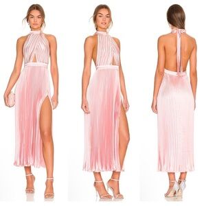 L’IDEE Renaissance Split Gown in Light Pink Size S